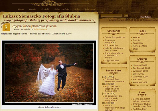 Fotoblog, wersja mobilna, mobile version, fotograf na �lub, zdj�cia reklamowe